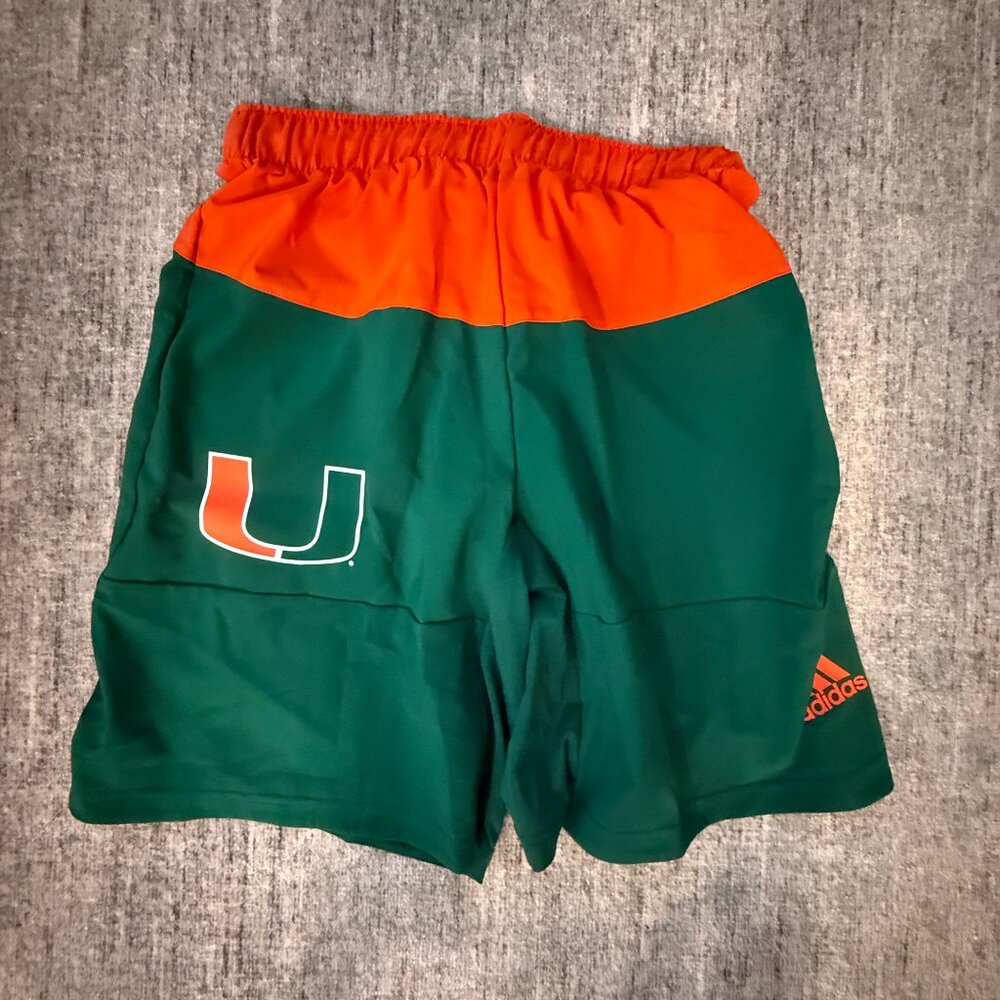 Adidas Miami Hurricanes Training Shorts - Small